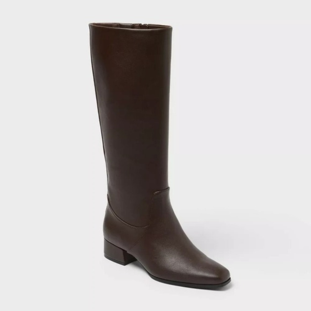 Women's Rhi Knee-High Boots with Memory Foam Universal Thread Brown 11 WC